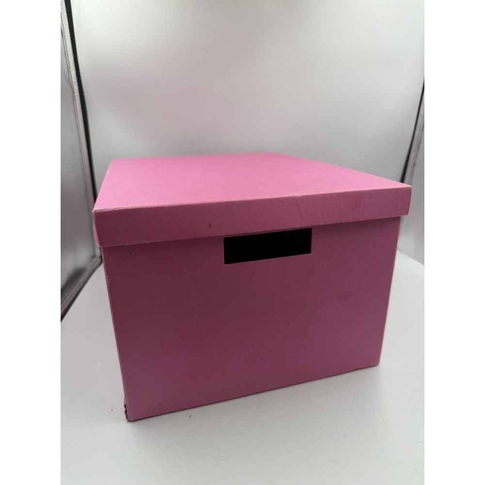 Hot pink Memory/Storage Box 14"L x 8" inches With Lid Unbranded